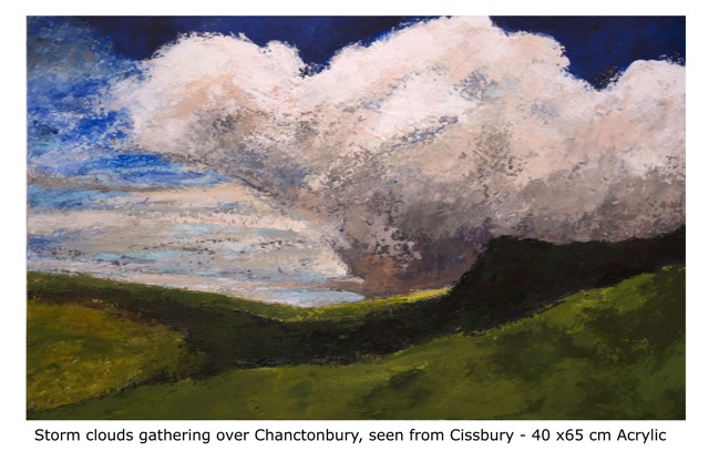 Storm cloud gathering over Chanctonbury