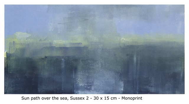 Sun path over the sea, Sussex 2