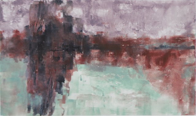 Towards Ramsay Island 1 - monoprint