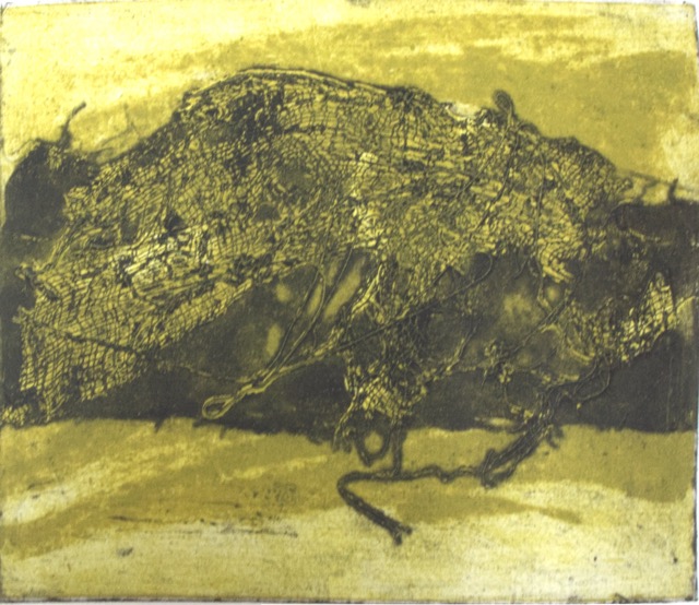 Ramsay Island 2 - collograph
